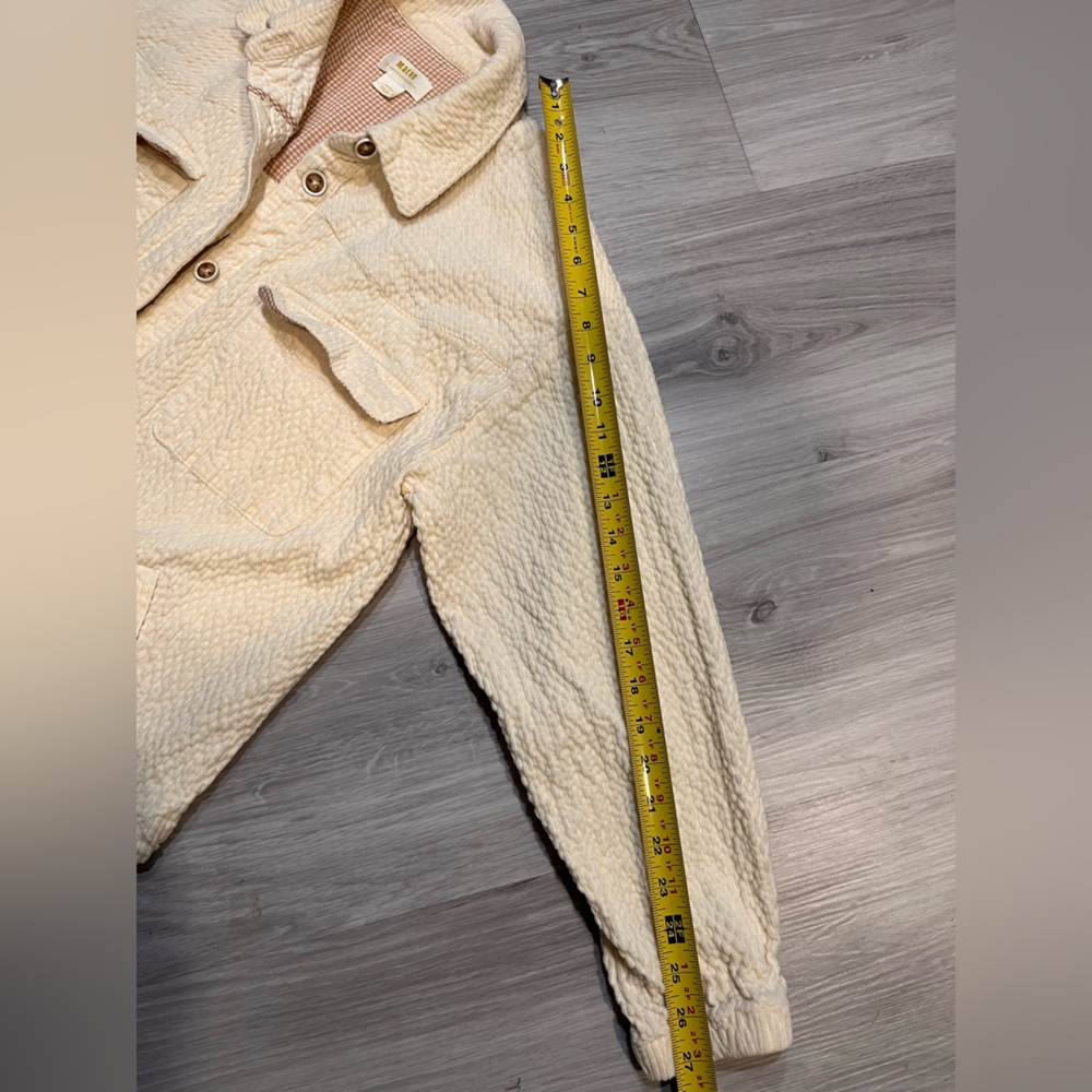 NWOT ANTHROPOLOGIE Cream Button-Up Women's Jacket - Picture 11 of 14